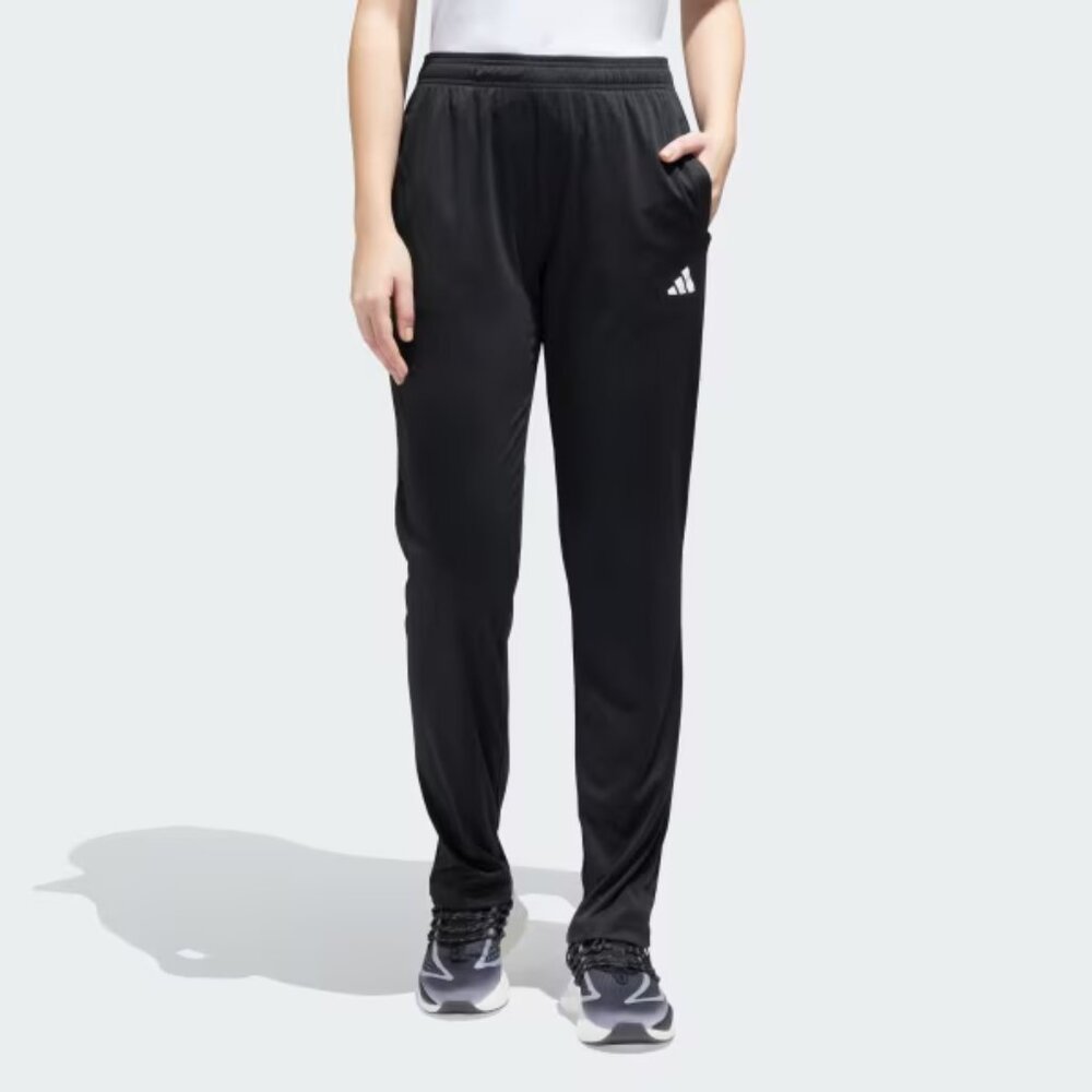 Adidas Women's Black Aeroready Drawstring Casual Run Track Pants Size M
